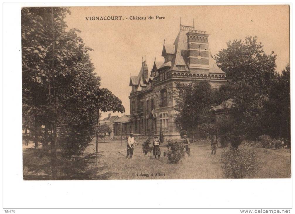 80-----VIGNACOURT---chateau Du Parc--voir 2 Scans - Vignacourt