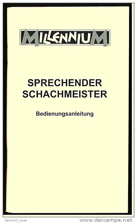 Bedienungsanleitung  Für Sprechender Schachmeister "Millennium" - Manuels De Réparation