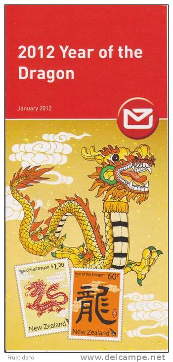 New Zealand 2012 Brochure About Year Of The Dragon - Lunar Year - Otros & Sin Clasificación