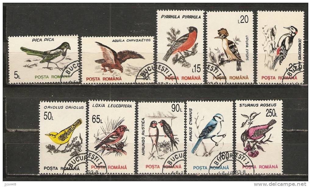 Romania 1993  Birds  (o) - Gebraucht