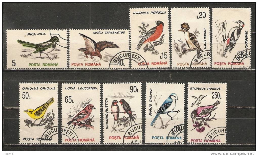 Romania 1993  Birds  (o) - Oblitérés