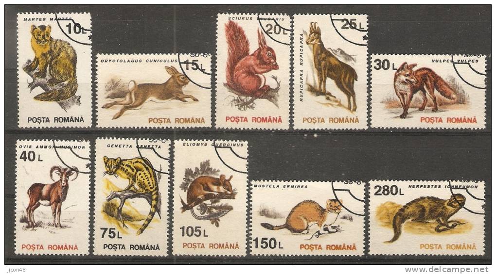 Romania 1993  Animals-Mammals  (o) - Oblitérés