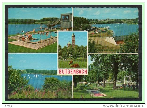 Carte Postale Postkaard Bütgenbach Église Saint Étienne Voile Éditeur Landfr N° 3600 CP186 - Bütgenbach