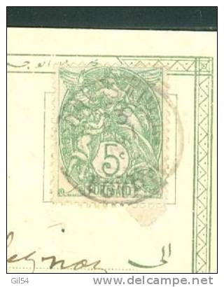 Port Said Yvert N°24 SUR CPA  ( LE Canal De Suez ) Pour Paris En 1903 -  Ab5607 - Autres & Non Classés