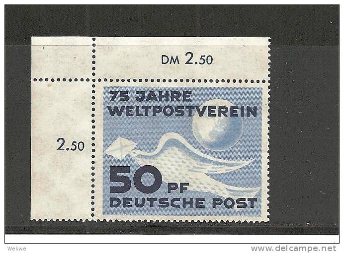 DDRSP001/ Mi.nr.242**/ UPU 1949, Brief/Taube/Globus, Mit Eckrand - Ungebraucht