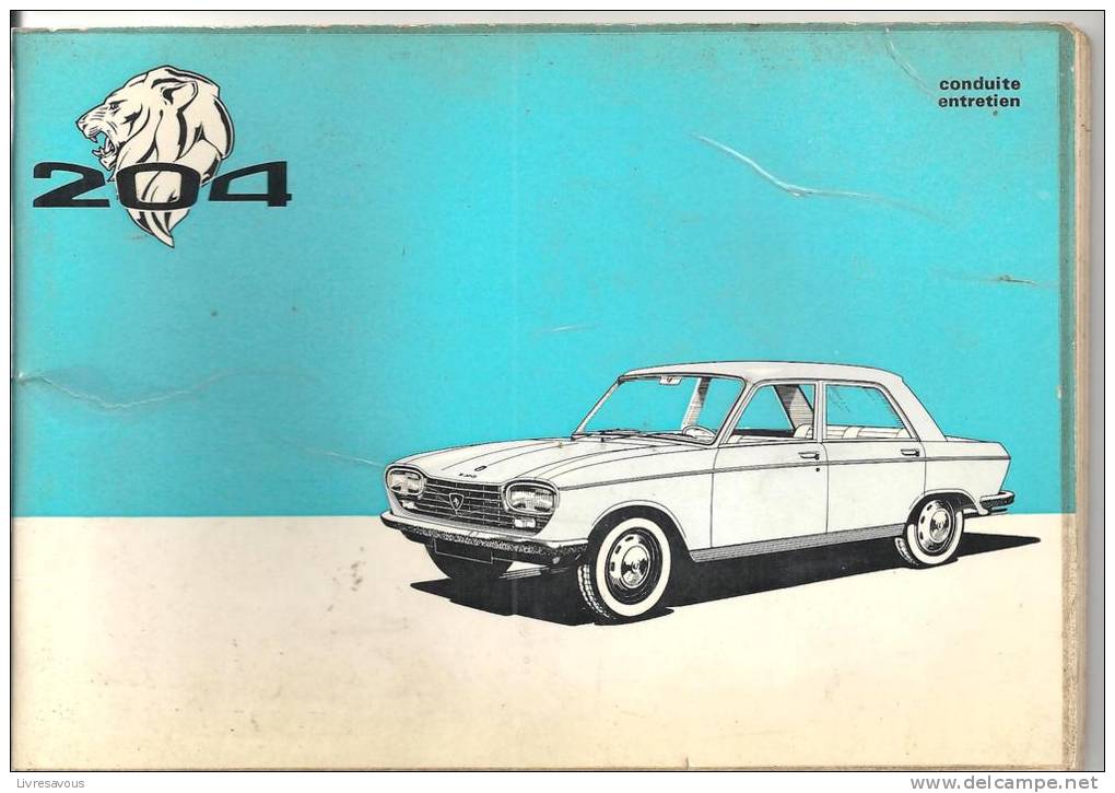 Peugeot  204 Guide D´entretien De 1971 - Auto