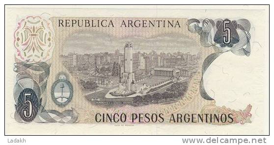 BILLET # ARGENTINE # 1983/84 # 5 PESOS # CINCO PESOS # GENERAL SAN MARTIN - Argentinien