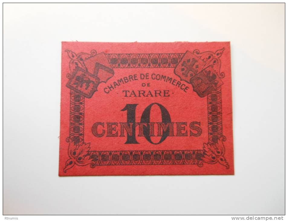 Rhône 69 Tarare , 1ère Guerre Mondiale 10 Centimes NEUF ! - Bons & Nécessité