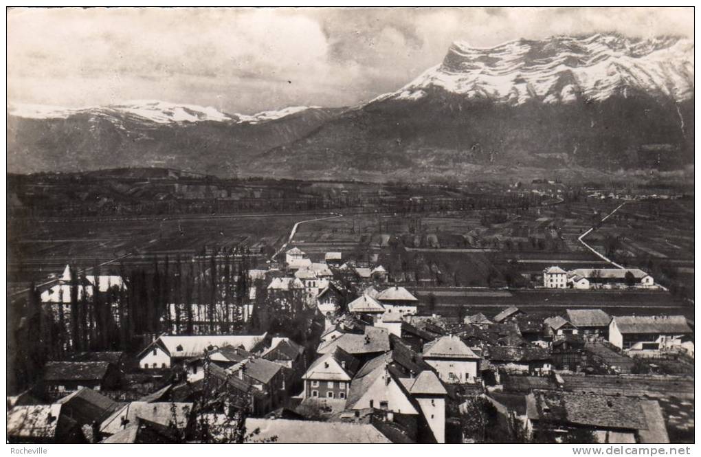 73-CHAMOUX-sur-GELON- ( Alt. 310m.) Vue Générale Et L'Arclusaz ( Alt.2046 M.)   1955 - Chamoux Sur Gelon