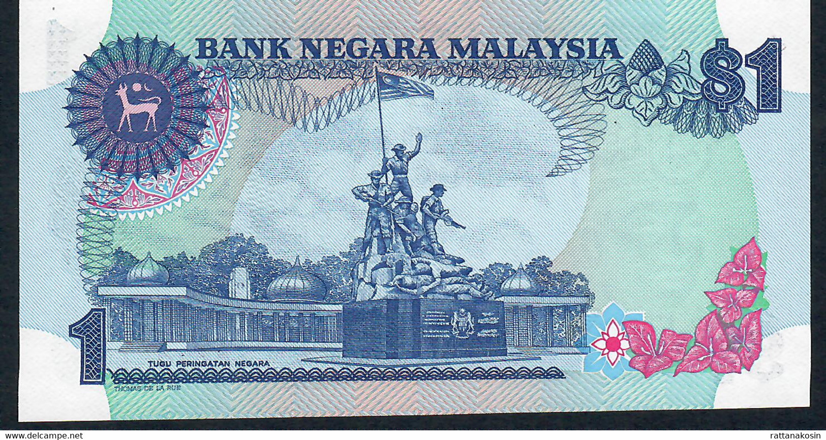 MALAYSIA   P19A 1 RINGGIT  1981  #AG  Printer TdlR RARE VARIETY    UNC. - Malesia