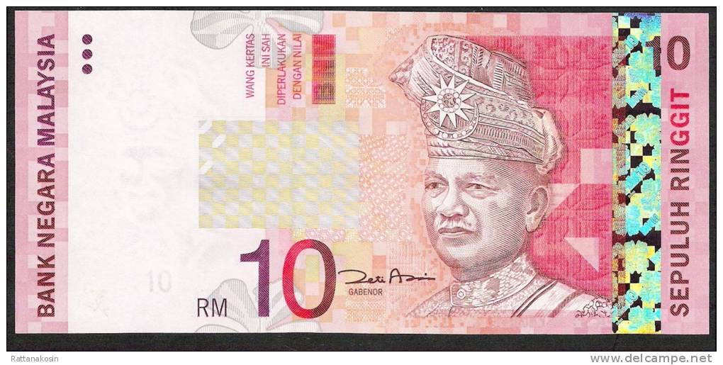 MALAYSIA  P46 10  RINGGIT 2004  # LD  Signature 6  UNC. - Maleisië