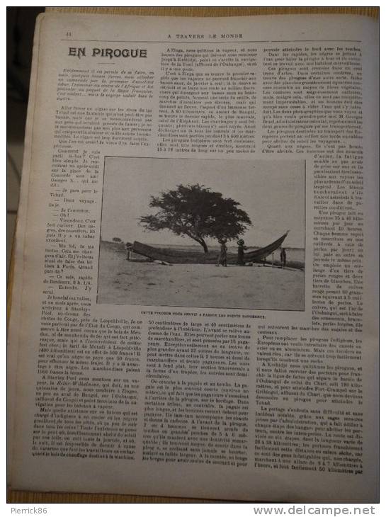 1902 CROISSIERE DU POURQUOI PAS / CHARMEURS DE CROCODILES / EN PIROQUE / A TRAVERS LE MONDE