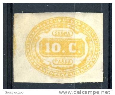 Regno VE2  Segnatasse N. 1B- C. 10 Arancio, MNG (senza Gomma) Cat. &euro; 112 - Impuestos