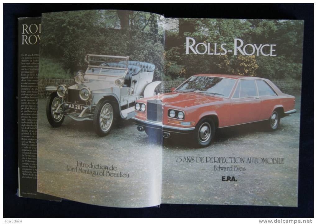ROLLS ROYCE 75 Ans De Perfection Automobile Edward EVES 1980 E.P.A. - Auto