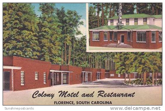 South Carolina Florence Colony Motel &amp; Restaurant - Florence