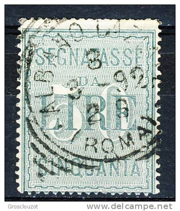 Regno VE2  Segnatasse SS 2301 N. 15 Lire  50 Verde, Usato Cat. € 140 - Segnatasse