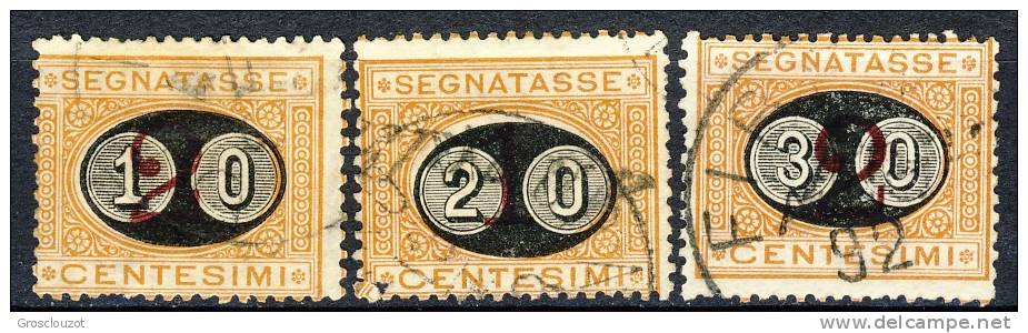 Regno VE2  Segnatasse SS 2302 N. 17-19 Usati - Portomarken