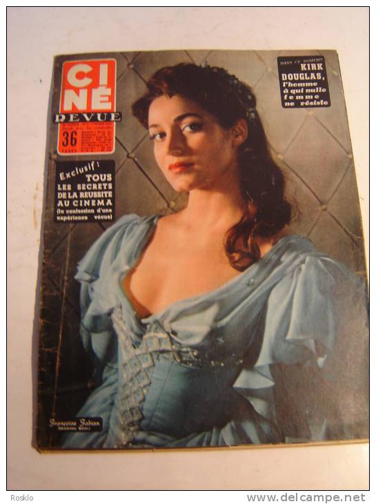 REVUE / CINE REVUE / N°9 DE 1956  / FRANCOISE FABIAN + KIRK DOUGLAS ?? - Magazines