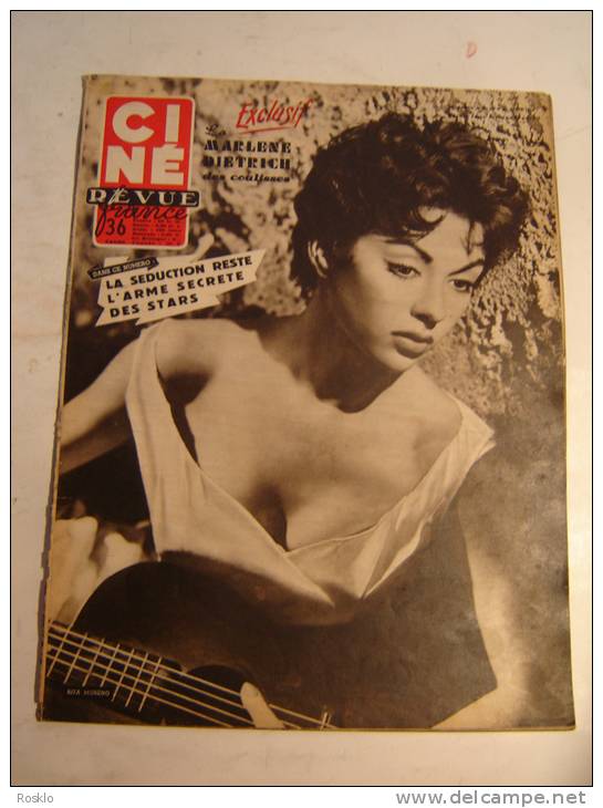 REVUE / CINE REVUE / N° 35 DE 1954 / RITA MORENO+ LA MARLENE DIETRICH DES COULISSES - Revistas