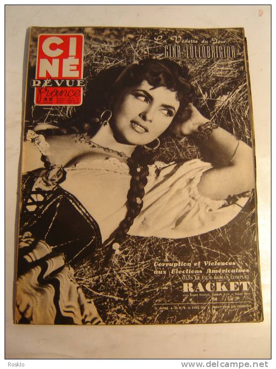 REVUE / CINE REVUE / N° 17  DE 1952 / GINA LOLLOBRIGIDA - Magazines