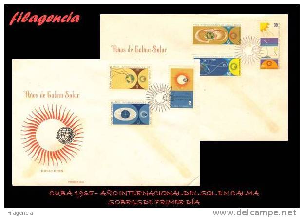 AMERICA. CUBA SPD-FDC. 1965 AÑO INTERNACIONAL DEL SOL EN CALMA - FDC
