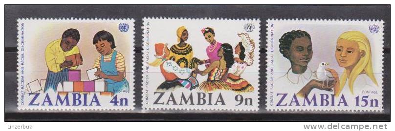 Sambia / Zambia 1977 Mi. 186-188** MNH - Zambia (1965-...)