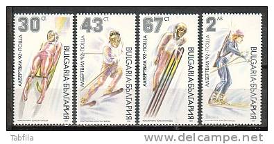 BULGARIA \ BULGARIE / BULGARIEN - 1991 - Jeux Olimpiques Hivers - Albertville´1992 - 4v** - Winter 1992: Albertville