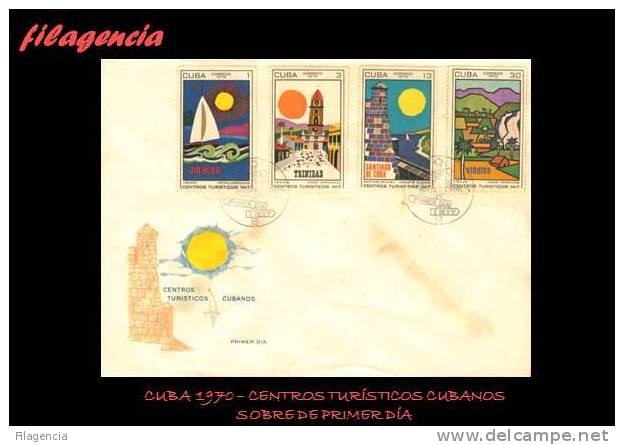 AMERICA. CUBA SPD-FDC. 1970 CENTROS TURÍSTICOS CUBANOS - FDC