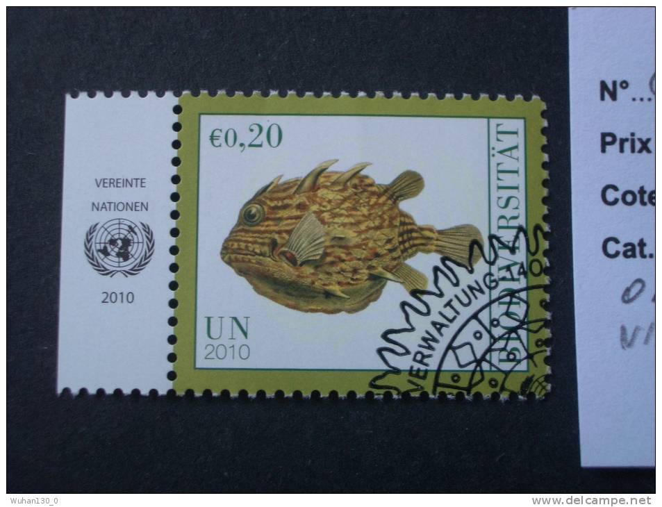 NATIONS UNIES  ( Vienne )  ( O )  De  2010    "  Année De La Biodiversité   "  N° 654    1 Val. - Usados