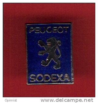 27872-pin's Peugeot Sodexa.Vente De Véhicules HT Aux Membres Du Corps Diplomatique Et Aux Organisations Internationales. - Peugeot