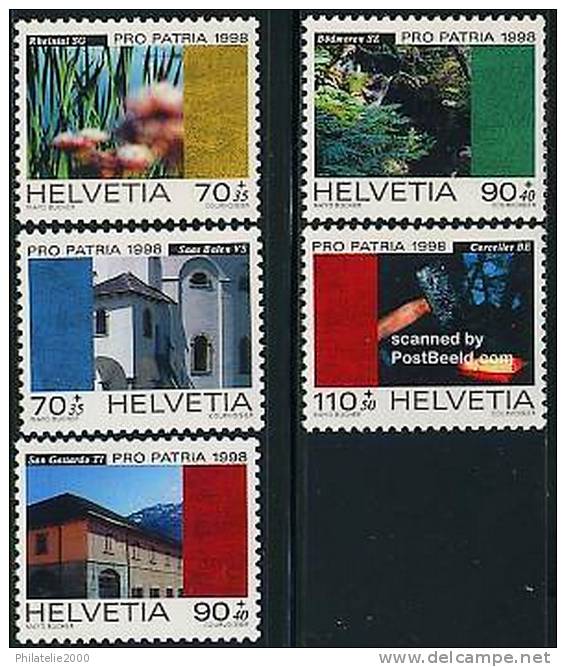 Timbres Neufs Suisse  Pro Patria   1998 - Neufs