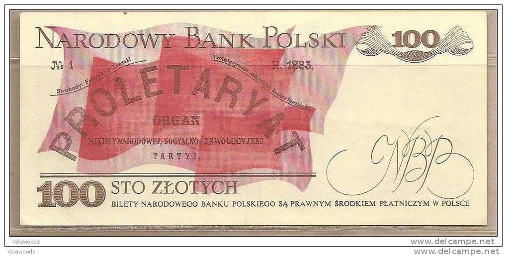Polonia - Banconota Circolata QFdS Da 100 Zloty P-143e.1 - 1986 - Pologne