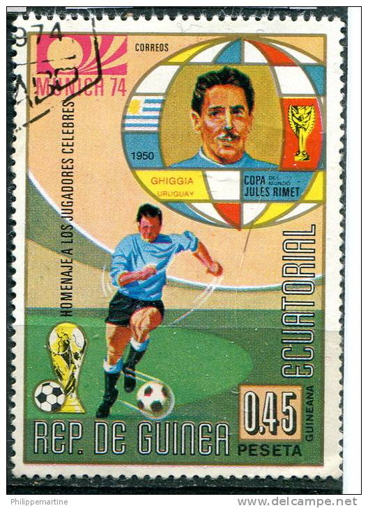 Guinée Equatoriale 1973 - YT 39 (o) - Football - Ghiggia - Guinée Equatoriale