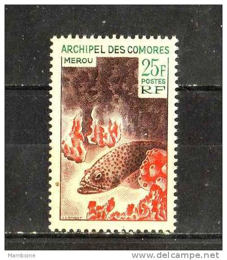 COMORES.  1966 Mérou  N° 38  Neuf  X X - Unused Stamps