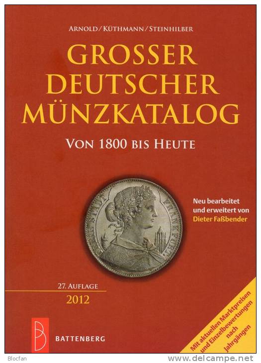 Großer Deutscher Münzkatalog 2012 Neu 35€ Deutschland Für Münzen Numis-Briefe Numisblatt New Coins Catalogue Of Germany - Sammlungen