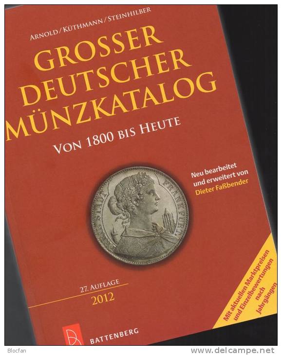 Großer Deutscher Münzkatalog 2012 Neu 35€ Deutschland Für Münzen Numis-Briefe Numisblatt New Coins Catalogue Of Germany - Temas