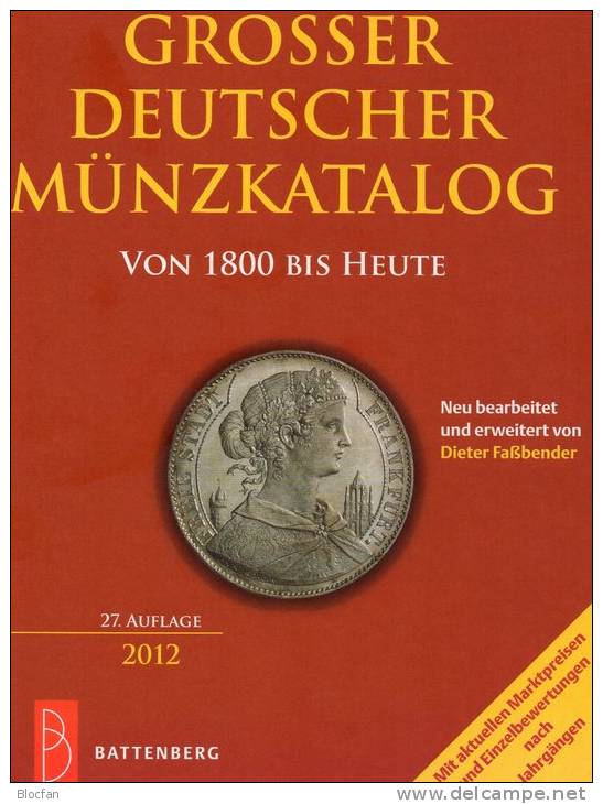 Deutschland Großer Deutscher Münzkatalog 2012 Neu 35€ Für Münzen Numis-Briefe Numisblatt New Coins Catalogue Of Germany - Numismatica