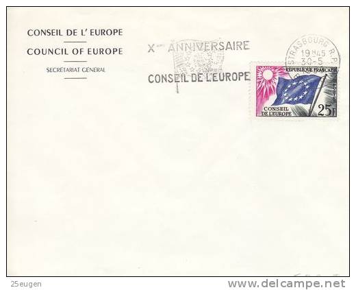 FRANCE 1959 COUNCIL OF EUROPE COVER WITH  POSTMARK  /ZX/ - European Ideas