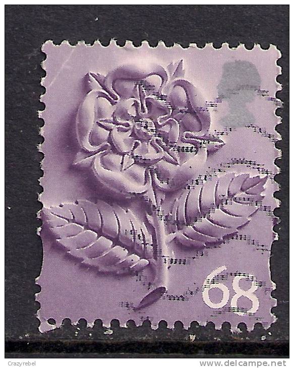 GB 2002 QE2 68p Definitive Used Tudor Rose Stamp SG EN 5 ( G415 ) - England