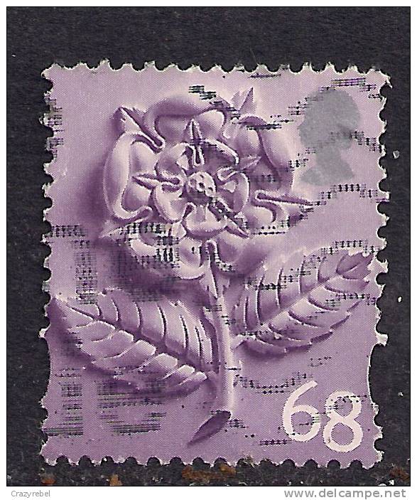 GB 2002 QE2 68p Definitive Used Tudor Rose Stamp SG EN 5 ( G417 ) - England