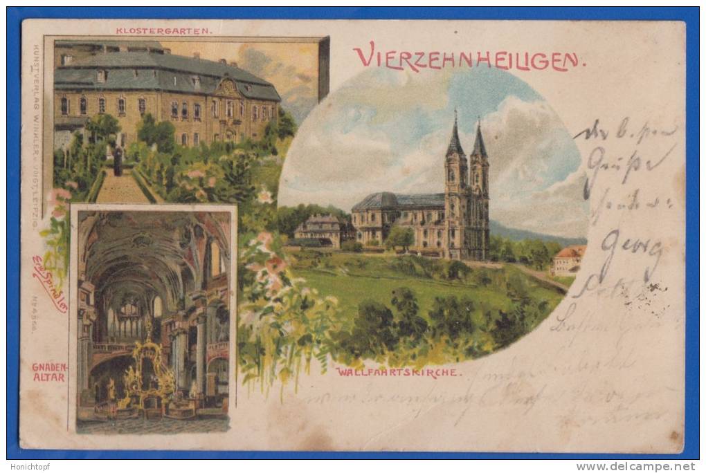 Deutschland; Staffelstein; Vierzehnheiligen; Litho; 1901 - Staffelstein