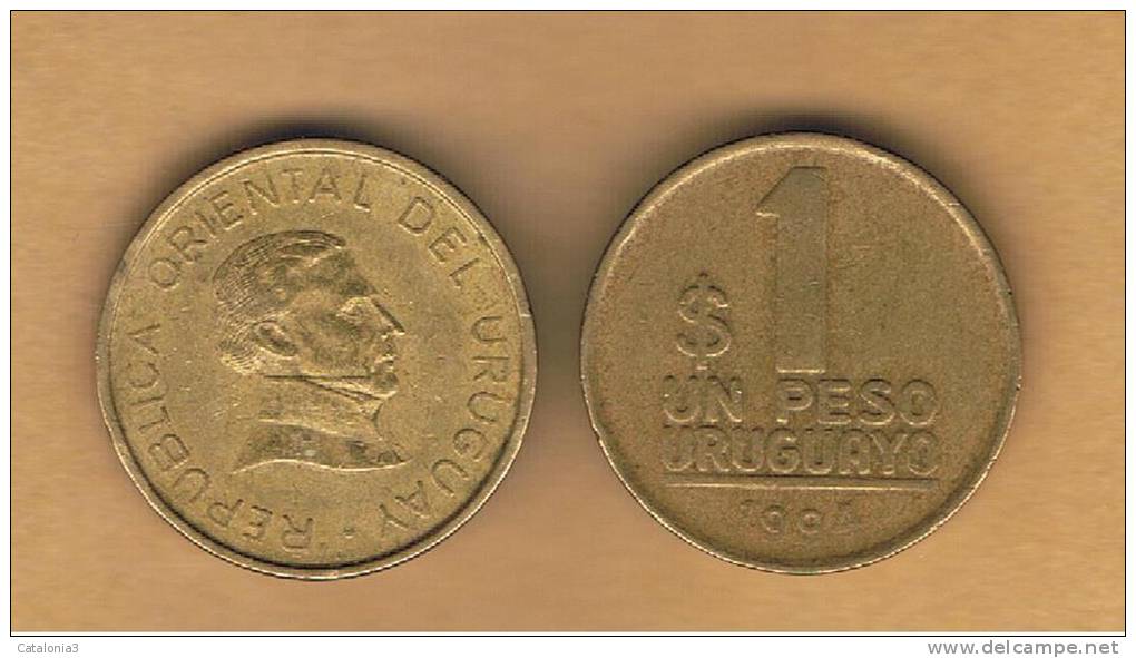 URUGUAY -  1   Peso 1994  KM103 - Uruguay