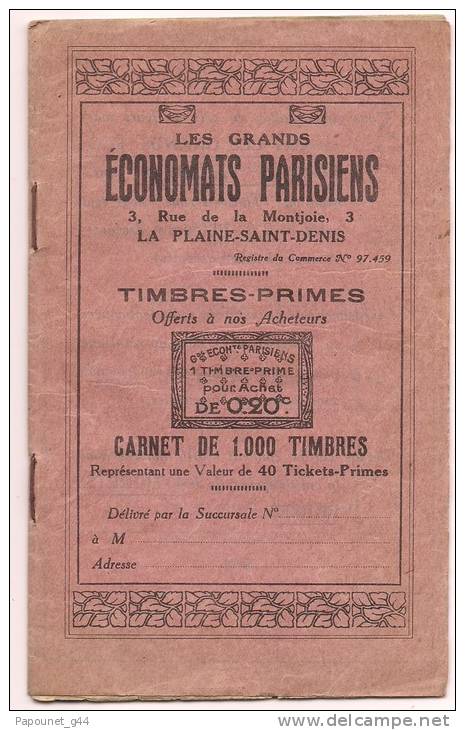 Carnet  1932 Les Grands Economats Parisiens - Non Classificati