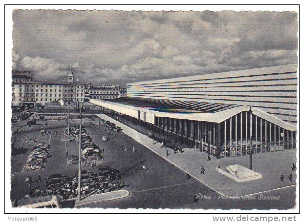 CPSM De Rome   Place De La Gare   Terminal Station Square - Stazione Termini