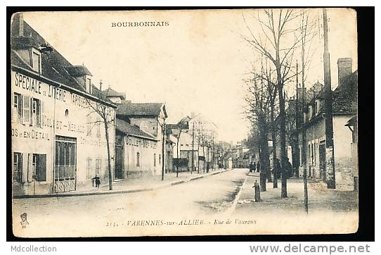 03 VARENNES SUR ALLIER / Rue De Vauroux / - Autres & Non Classés