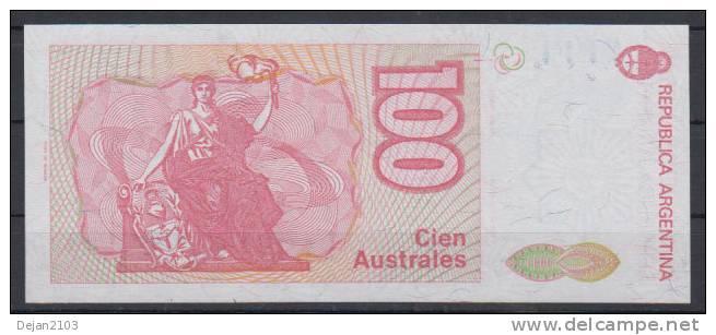 Argentina Paper Money Bill 100 Cien Australes UNCIRCULAR 1985 ** - Argentina