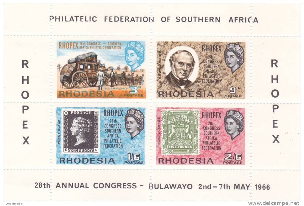 RHODESIA   YVERT   HB/1   MNH  ** - Rhodésie (1964-1980)