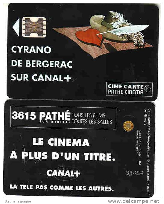 Cinécarte PATHE - " CYRANO " Canal + - SC5 Ab - NEUVE ? - Cinécartes