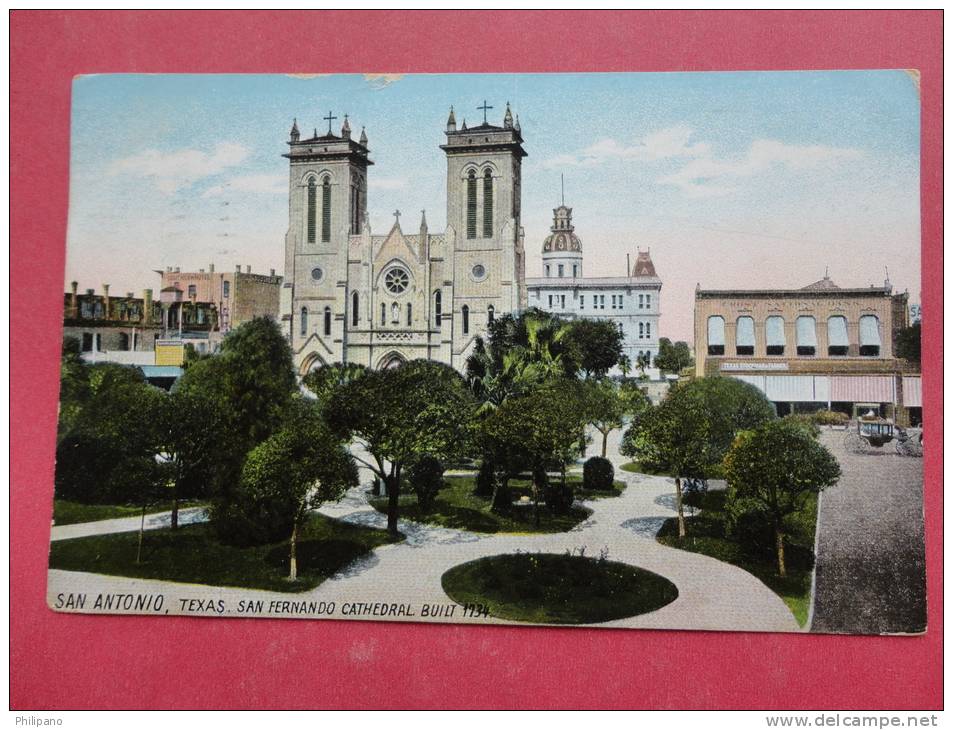 - Texas > San Antonio    San Fernando Cathedral 1909 Cancel   Ref - 894 - San Antonio