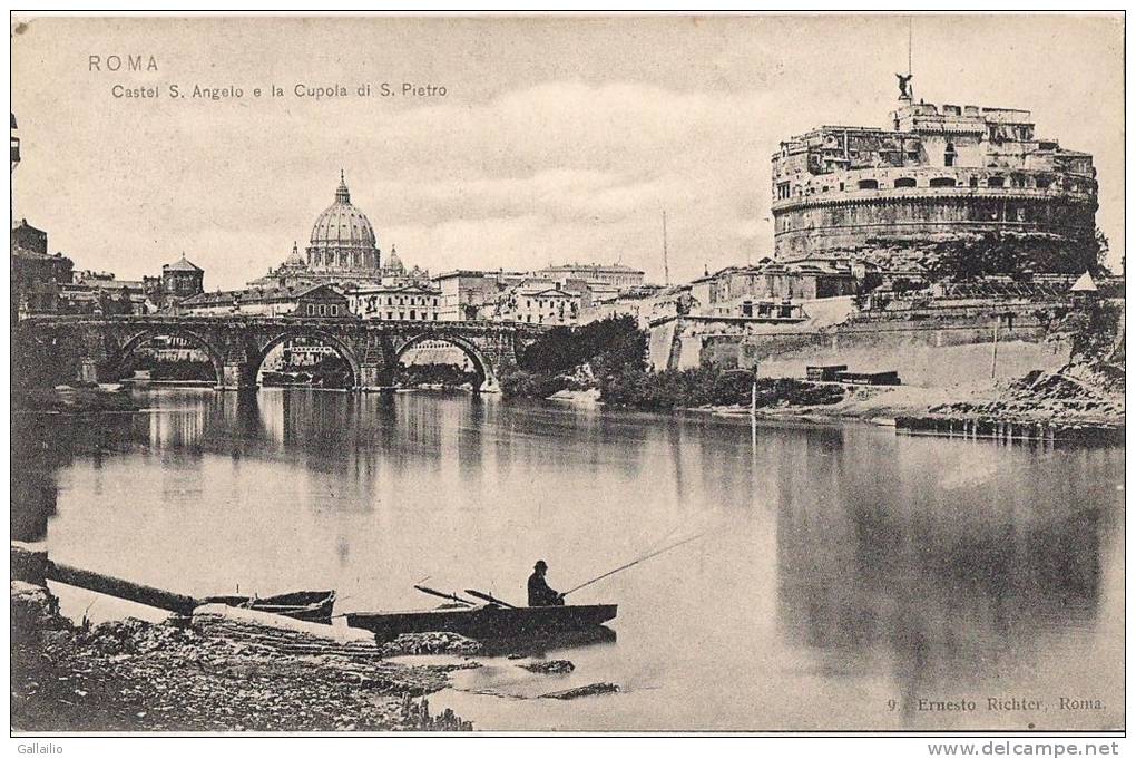 ITALIE ROMA  CASTEL S. ANGELO E LA CUPOLA DI S. PIETRO EDITION RICHTER - Castel Sant'Angelo